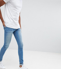Светлые супероблегающие джинсы ASOS TALL - Синий