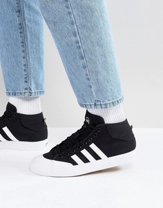 Черные кроссовки средней высоты adidas Skateboarding Matchcourt F37703 - Черный
