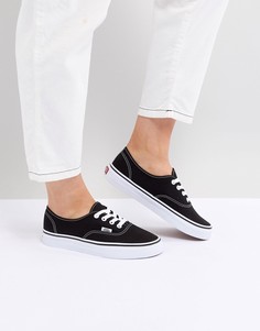 Черно-белые кроссовки Vans Authentic - Черный