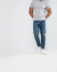 Темные джинсы узкого кроя в винтажном стиле ASOS - Синий