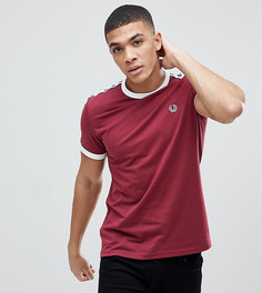 Бордовая футболка с отделкой лентой Fred Perry Sports Authentic - Красный