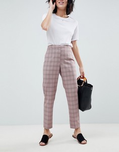 Узкие брюки в клетку ASOS DESIGN Tailored - Мульти