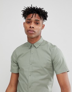 Облегающая рубашка с короткими рукавами Only &amp; Sons - Зеленый