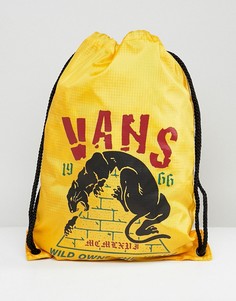 Желтый рюкзак с затягивающимся шнурком Vans League V002W6PHY - Желтый