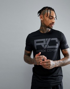 Черная футболка с логотипом Reebok Combat CY6123 - Черный