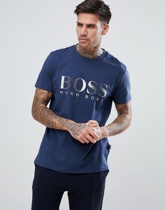 Футболка с логотипом BOSS - Синий
