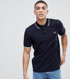 Зауженное темно-синее поло Fred Perry - Темно-синий
