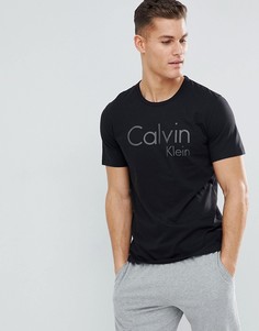 Хлопковая рубашка классического кроя Calvin Klein - Черный