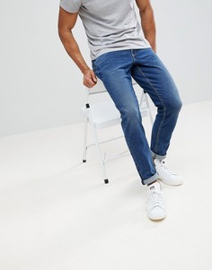 Зауженные темно-отбеленные джинсы ASOS - Синий