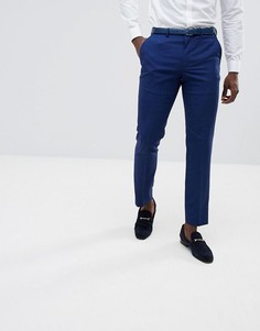 Ярко-синие узкие брюки Burton Menswear - Синий