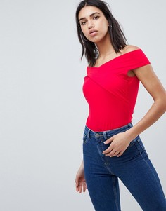 Топ с запахом ASOS DESIGN - Красный