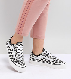 Кроссовки с принтом в шахматную клетку Vans - Черный