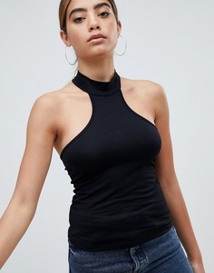 Топ с высоким воротом ASOS DESIGN - Черный