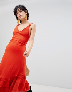 Платье макси Free People - Красный