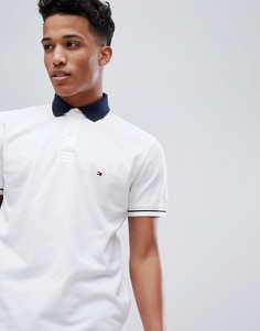 Белое поло классического кроя Tommy Hilfiger - Белый