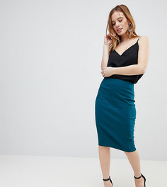 Юбка-карандаш с завышенной талией ASOS DESIGN Petite - Зеленый