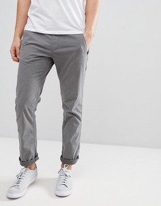 Чиносы слим с эластичным поясом Esprit - Серый