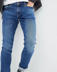 Эластичные джинсы узкого кроя Esprit - Синий