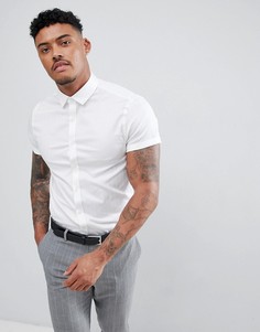 Зауженная белая рубашка ASOS DESIGN Wedding - Белый