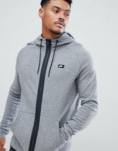 Худи серого цвета на молнии Nike Modern 832166-091 - Серый