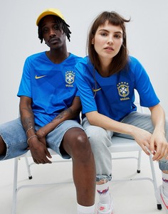 Синяя рубашка Nike Football Brazil Home Stadium 893855-453 - Синий