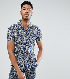 Рубашка с короткими рукавами и отложным воротником Bellfield TALL - Темно-синий