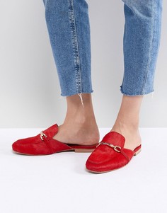 Кожаные лоферы ASOS DESIGN - Красный
