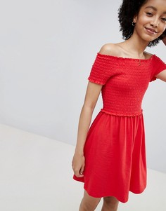Свободное платье с короткими рукавами Only - Красный