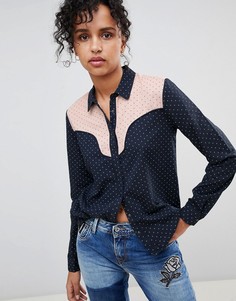 Рубашка в стиле вестерн Pepe Jeans Paula - Темно-синий