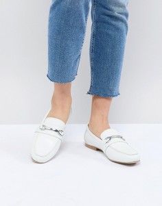 Кожаные лоферы ASOS DESIGN Movement - Белый