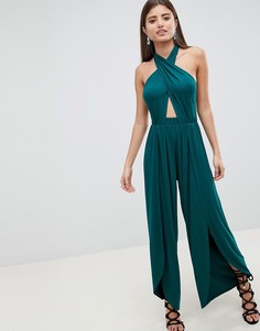 Трикотажный комбинезон с широкими штанинами ASOS DESIGN - Мульти