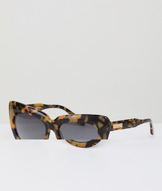 Солнцезащитные очки кошачий глаз в черепаховой оправе Sonix - Коричневый