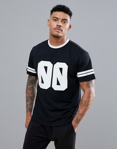 Черная футболка New Look SPORT - Черный