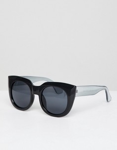 Массивные солнцезащитные очки кошачий глаз AJ Morgan - Черный