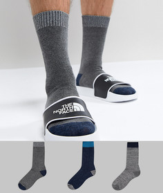 3 пары носков с контрастной пяткой и носком ASOS - Мульти