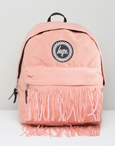 Рюкзак с бахромой на кармане Hype - Розовый