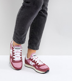 Красно-розовые кроссовки в винтажном стиле Saucony Dxn - Красный