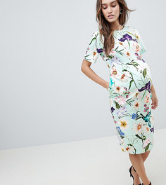 Платье-футляр миди с цветочным принтом ASOS DESIGN Maternity - Мульти