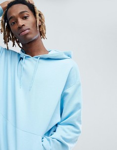 Oversize-худи темно-синего цвета ASOS - Синий