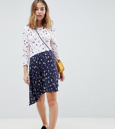 Чайное платье с принтом ASOS DESIGN Petite - Мульти