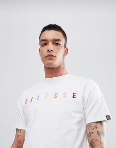 Белая футболка с логотипом ellesse - Белый