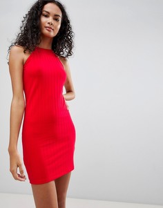 Облегающее платье в рубчик Glamorous - Красный