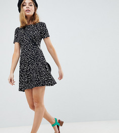Чайное платье мини в горошек ASOS DESIGN Petite - Мульти