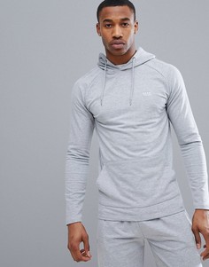 Худи серого цвета с вышивкой boohooMAN Active - Серый