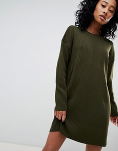 Oversize-платье в рубчик ASOS DESIGN - Зеленый