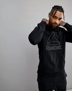 Черный худи с логотипом Reebok Training CE4743 - Черный