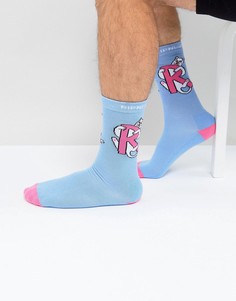 Голубые носки RIPNDIP Hugger - Синий