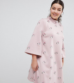 Платье мини ASOS DESIGN Curve - Розовый