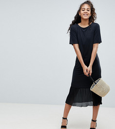 Платье-футболка миди ASOS DESIGN Tall - Черный