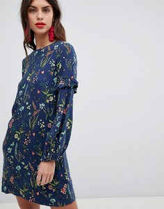 Платье со сплошным цветочным принтом Esprit - Мульти